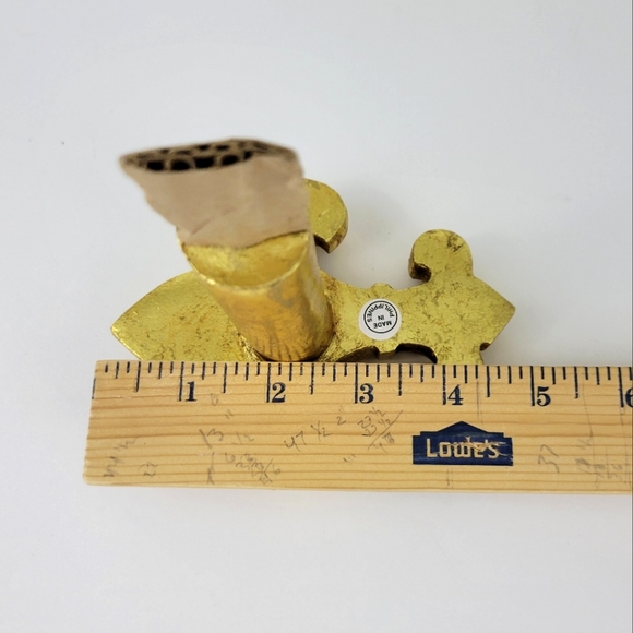 FLUR DE  LIS Gold Curtain Scarf Holdbacks - Picture 5 of 7